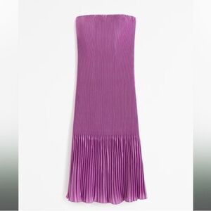 NWT Abercrombie and Fitch Giselle Pleat Release Midi Dress XXSP